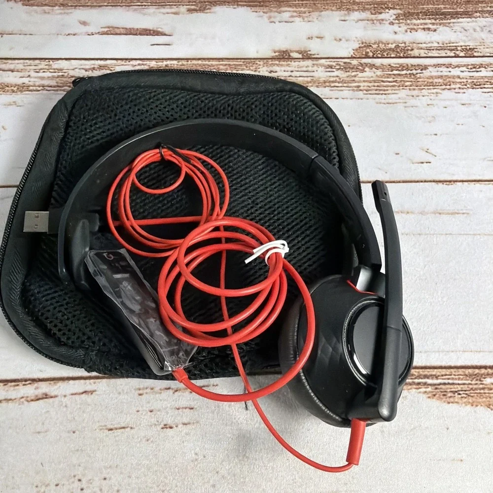 Plantronics Poly Blackwire C5220 Wired Stereo Headset USB-A With Case
